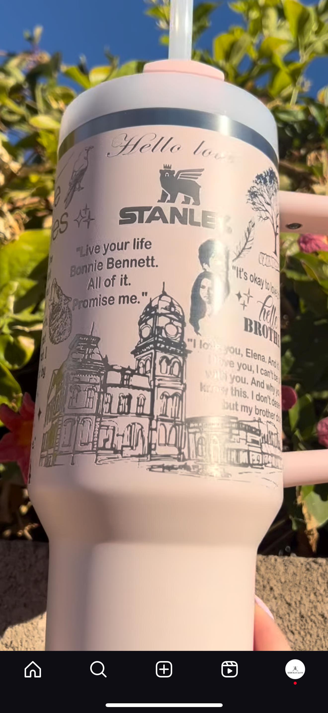 ヴァンパイア・ダイアリーズ レーザー刻印入りハーフラップ 40オンス