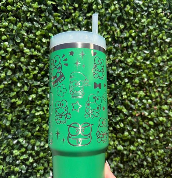 Keroppi Laser Engraved Stanley || 30oz || 40oz || || Sanrio