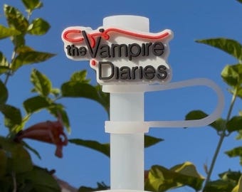 TVD Straw Topper // Damon Salvatore // TVD // Stanley // TVDU // Delena // Stelena // Elena Gilbert