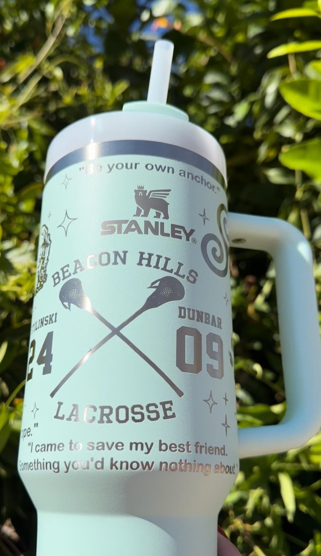 Teen Wolf Laser Engraved Half Wrap 40oz Tumbler || Stilinski