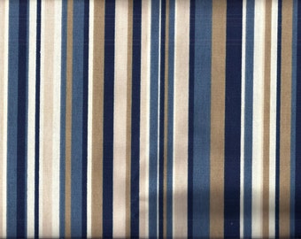 Blue Stripe Valance Etsy