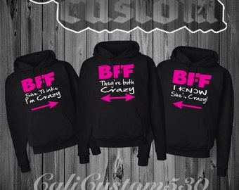 best friend sweatshirts for 3