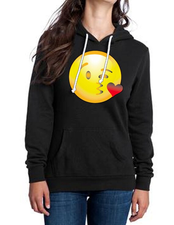 Items similar to Sending Kiss Emoji Hoodie on Etsy