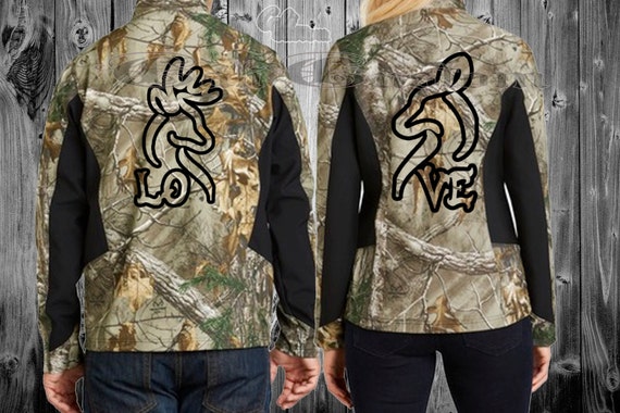 buck and doe couple hoodies