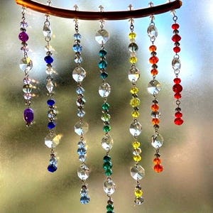 Rainbow Pattern, Rainbow Maker, Window Decoration, Hanging Crystal Sun Catcher