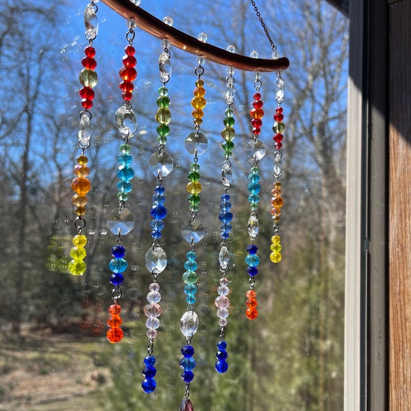 Crystal Prism Window Hanging, Suncatcher, Window Hanging Decorations, Sun Catcher for Windows, Rainbow maker, Bohemian Decor