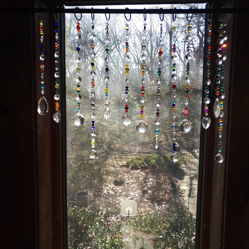 Window suncatcher cortinas de cristal para ventanas - Etsy
