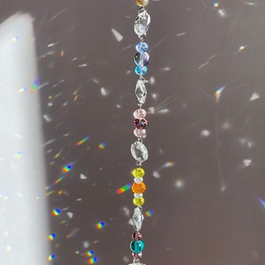 sun catcher strand showing the 1.5 inch prism ball