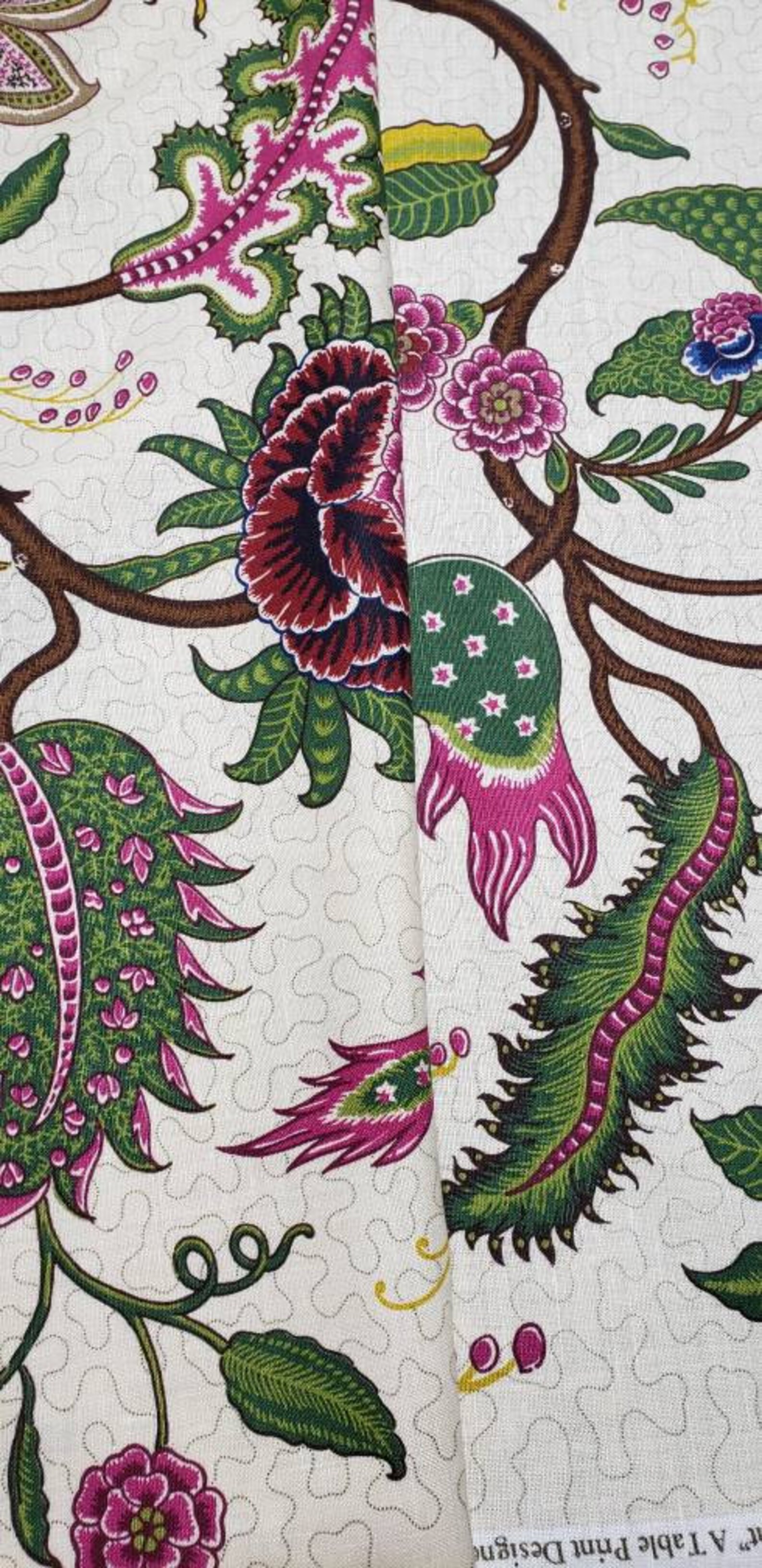 Schumacher Sinhala Linen Print Fabric 4 Yards Etsy