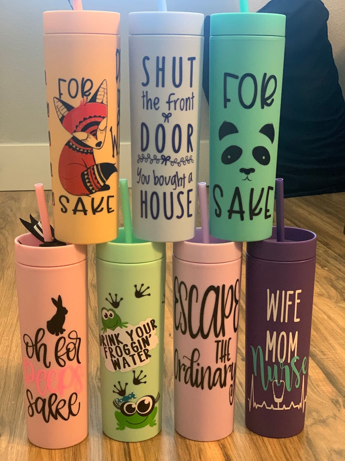 Tumblers funny tumblers water bottles personalized Etsy