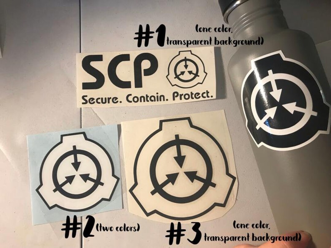 Permanent Vinyl SCP Logo Stickers. Secure. Contain. Protect. - Etsy