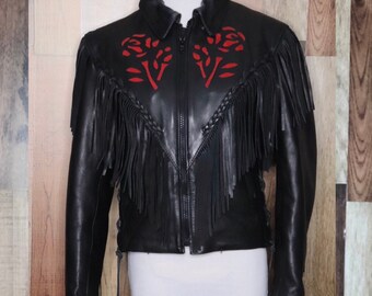 Tiger King - Joe Exotic fringe jacket - vintage leather jacket