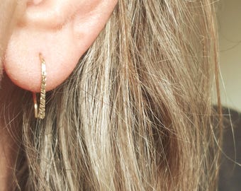 Horseshoe Hoop Earrings Pair, U Shaped Earrings, Arc, Threader Earrings, Sterling Silver, 14k Rose or Yellow Gold Filled, Dangle Earrings