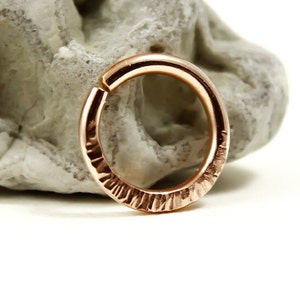 Navel ring, Hammered, Textured Navel Ring, 14k Rose or Yellow Gold Filled, Tribal jewelry, Belly button ring, Gold navel ring, Gold piercing