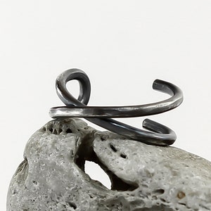 Cross ear cuff, X ear cuff, Hammered, Brushed, Oxidised, or Polished, Solid Sterling Silver, 18, 19, 20 gauge, fake piercing,X Earrings