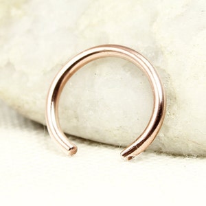 Ear Cuff, Rose Gold Ear Cuff, Sterling Silver, Ear cuff no piercing, Rose Gold Filled or Solid Copper, Conch earring, Pink Gold