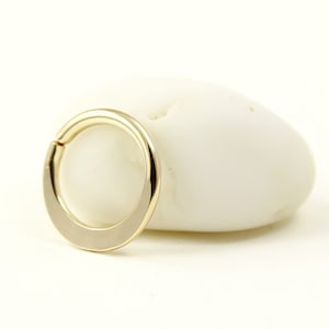 Cartilage ring, Tragus Earring, Smooth Hammered, Rose or Yellow Gold Filled, Tribal jewelry, Belly button ring, Gold Hoop Earring