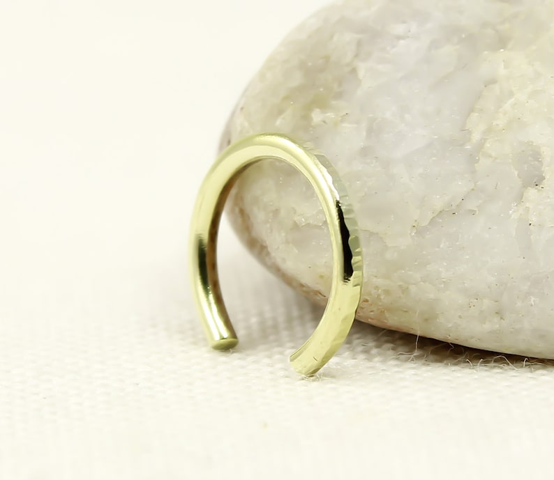 Toe Ring, Gold toe ring, 14K Yellow or Rose Gold Filled, Sterling Silver, 16 or 18 Gauge, Hammered, Textured or Plain, Adjustable image 2