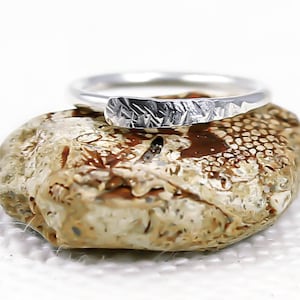 Navel Ring, Sterling Silver, 14, 16 18, 19, 20 Gauge, Hammered, Textured, Navel jewellery, Navel hoop, Silver navel ring, Cartilage hoop,