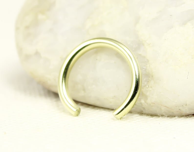 Ear Cuff, Gold Ear Cuff, Sterling Silver, Ear cuff no piercing, Yellow Gold Filled or Solid Brass, Conch earring image 2