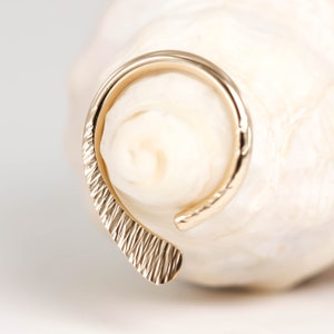 Cartilage Earring, Cartilage hoop, Helix Earring,Helix piercing,Asymmetrical Ring, Hammered, Sterling Silver,Rose or Yellow Gold,Tribal hoop