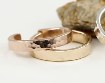 Ear Cuff, Gold Ear Cuff, Sterling Silver, Hammered Gold or Silver, Ear cuff no piercing, 14k Yellow or Rose Gold Filled, Conch earring