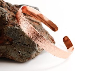 Arm Band, Hammered Copper, Lead and Nickel Free, Textured, Hand forged, Copper upper arm cuff, Upper arm band, Upper arm bracelet