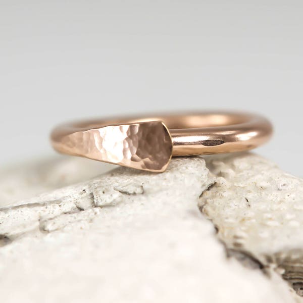 Bauchnabel Ring, 14, 16, 18 oder 20 Gauge, Roségold oder Gelbgold gefüllt, Bauchnabelschmuck, Knorpel, Goldnabelring, Roségold