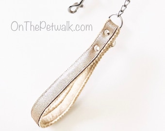 Leather Chain Dog Leash: Soft Elegant Lead for Small Dogs
