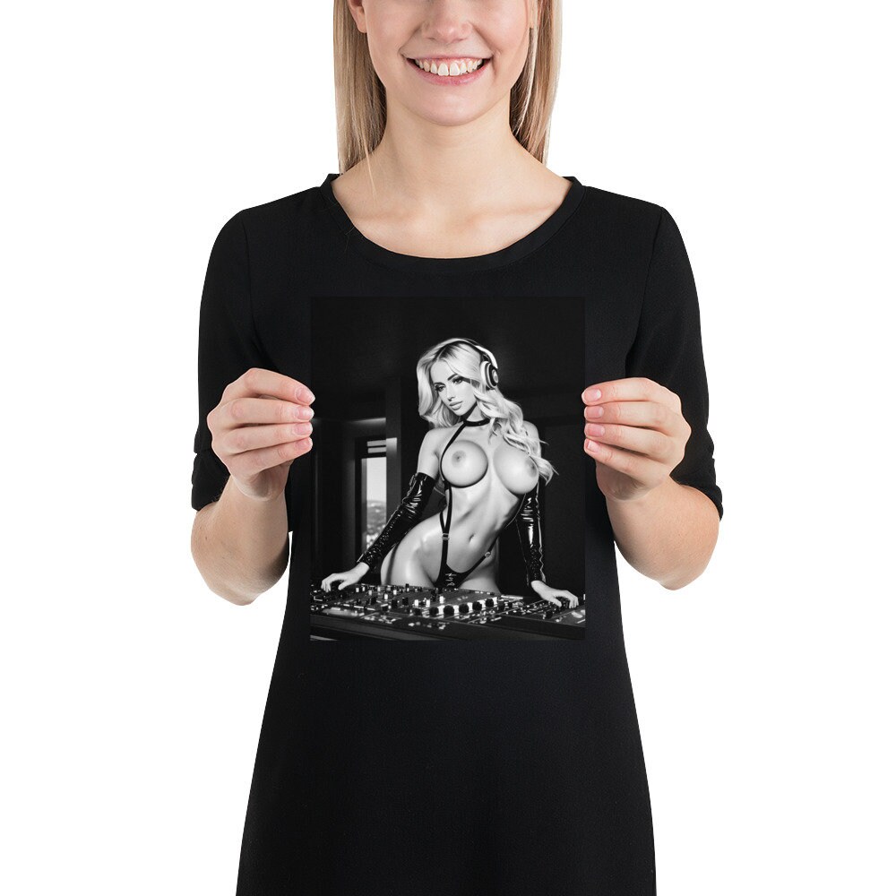 Hot Girl Poster Sexy Girl Poster Nude Poster Print Big Tits Poster sexy