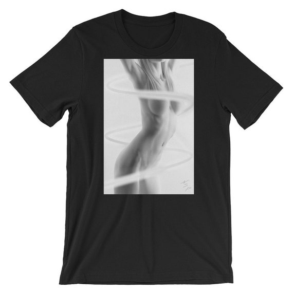Sexy Girl Graphic Tee - Fine Art Implied Nude Sexy Girl Graphic Tee - Fine Art Implied Nude