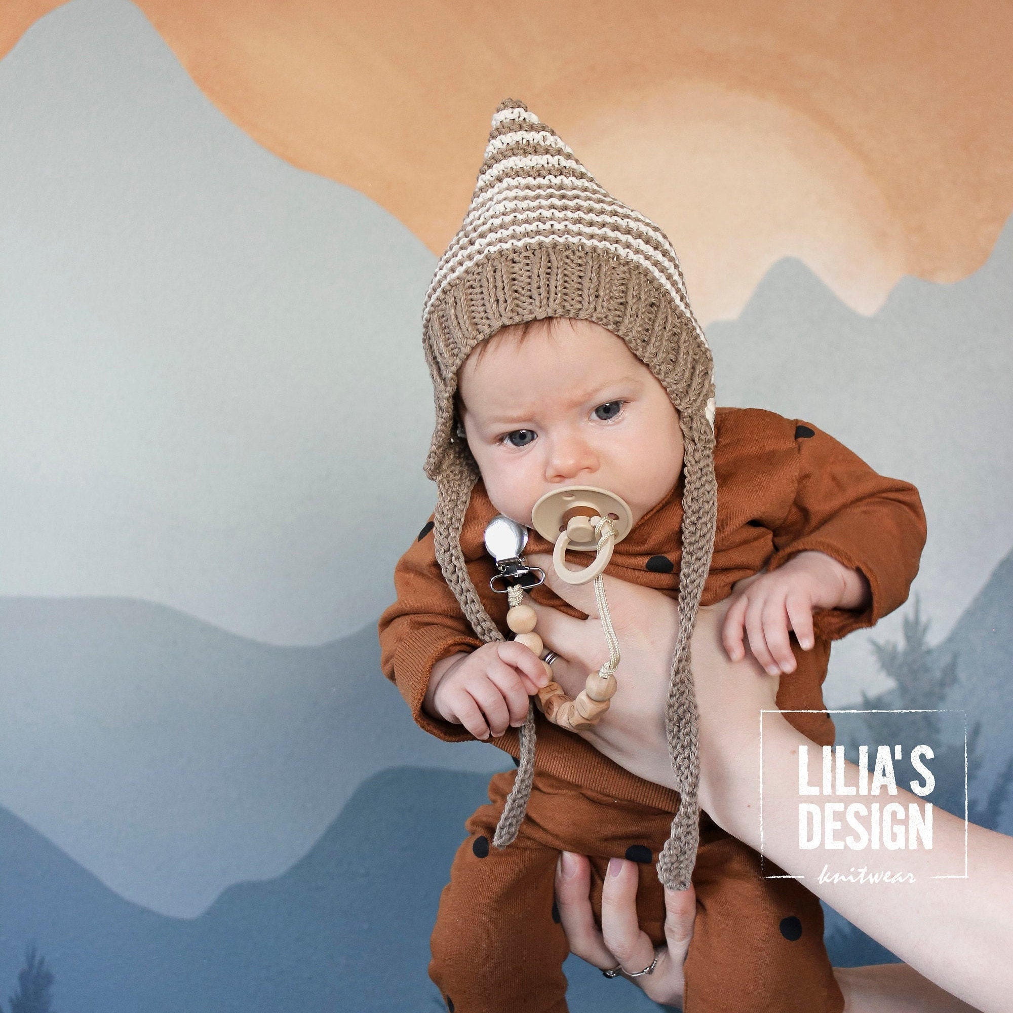 Pixie Hat Cotton 06m Soft Knit Baby Hat Baby Knit Etsy