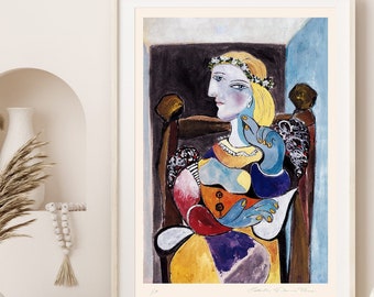 パブロ・ピカソ　リトグラフ　ダンス　Picasso パブロ・ピカソ 絵画アートポスター(リトグラフ)】ダンス(50cm