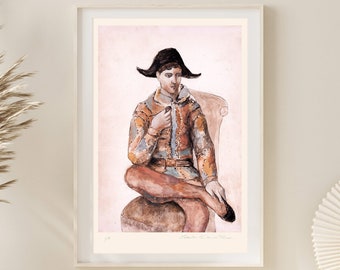 パブロ・ピカソ サルタンバンクの家族 カスタムフレームプリント