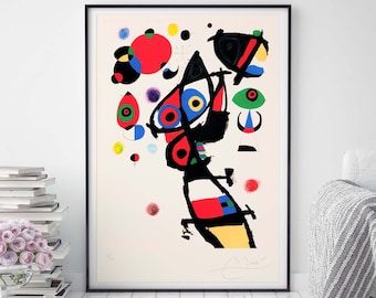 ジョアン・ミロ、エッチング、限定版、アートプリント、抽象芸術