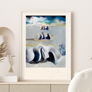 SALVADOR DALÍ &#39;Enigmas of Gala&#39; - Original Lithograph-  Signed Print (COA) &#39;Surrealist Art&#39;   Wall Decor  Art Prints Room Decor Gift