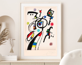 ジョアン・ミロ、エッチング、限定版、アートプリント、抽象芸術