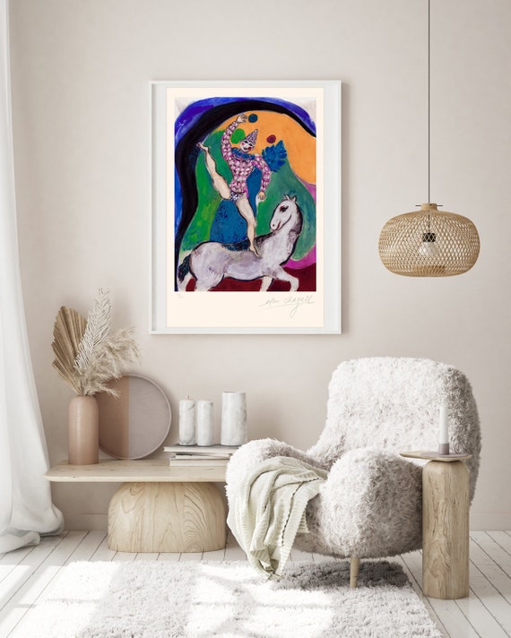 マルク・シャガール「サーカス」 - オリジナルリトグラフ - サイン入り