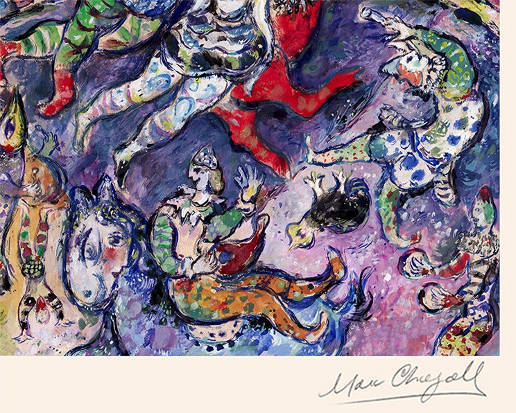 MARC CHAGALL 'scène De Cirque' - Original Lithograph- Signed