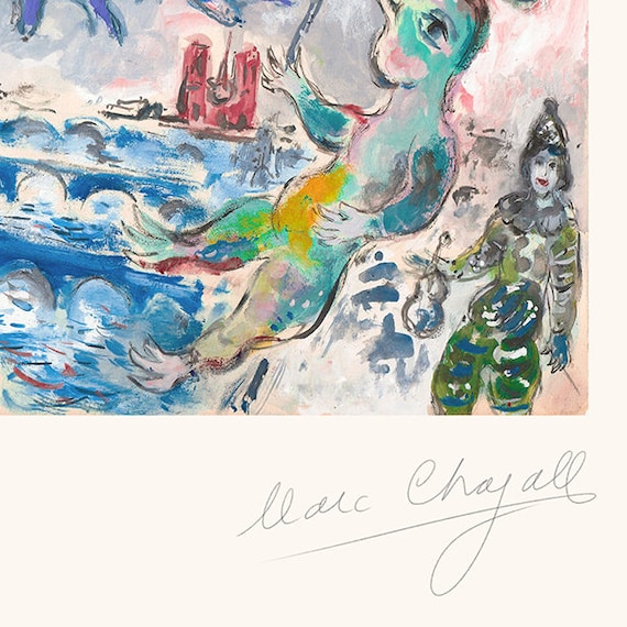 Chagall、LES AMOUREUX、海外版超希少レゾネ、新品額付 MARC CHAGALL 'lovers' - Original Lithograph- Signed Print