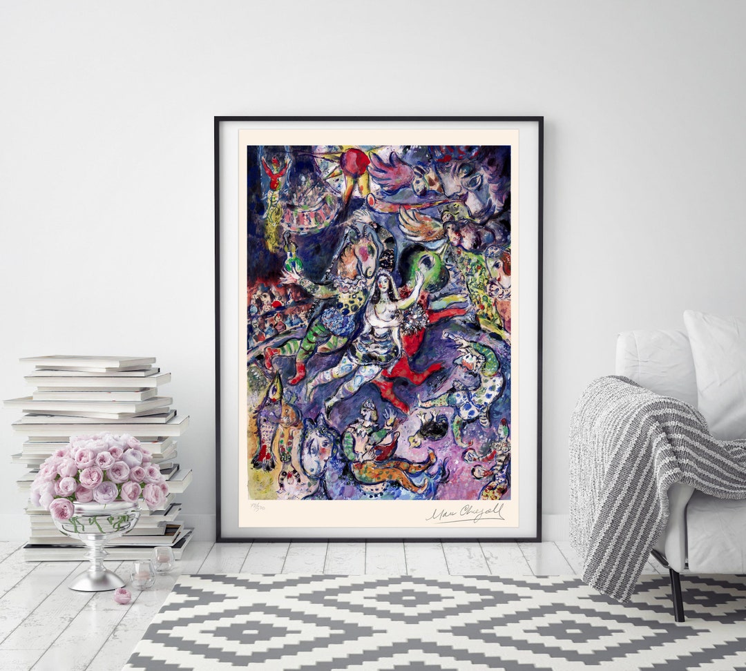 MARC CHAGALL 'scène De Cirque' - Original Lithograph- Signed