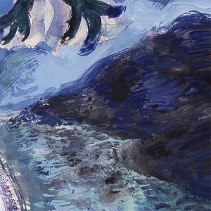 MARC CHAGALL 'Lovers in the moonlight' Originele Lithografie Gesigneerde Print COA 'Les amants au Clair de Lune' Vintage Art Prints Gift afbeelding 8