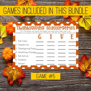 Adult Thanksgiving Game Bundle, Thanksgiving Game, Thanksgiving ...