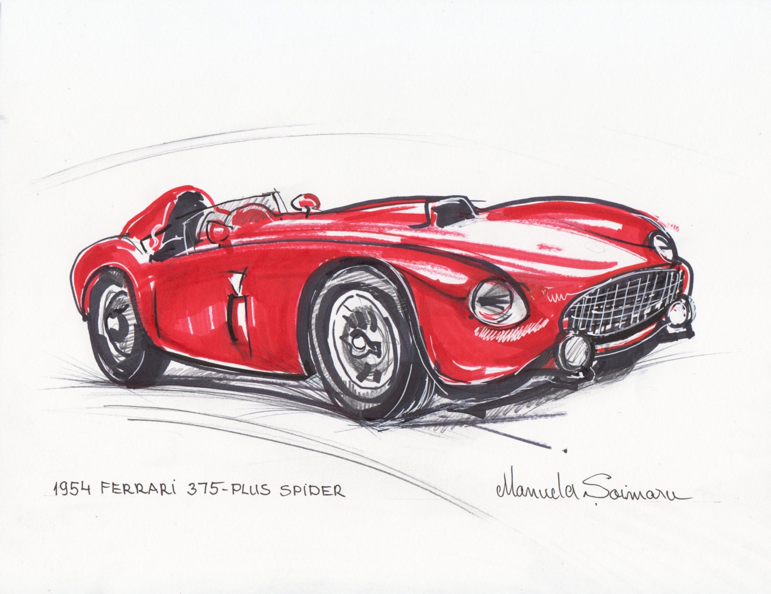 My latest drawing of the sexy FERRARI La Ferrariwhat a stunning car   Steemit