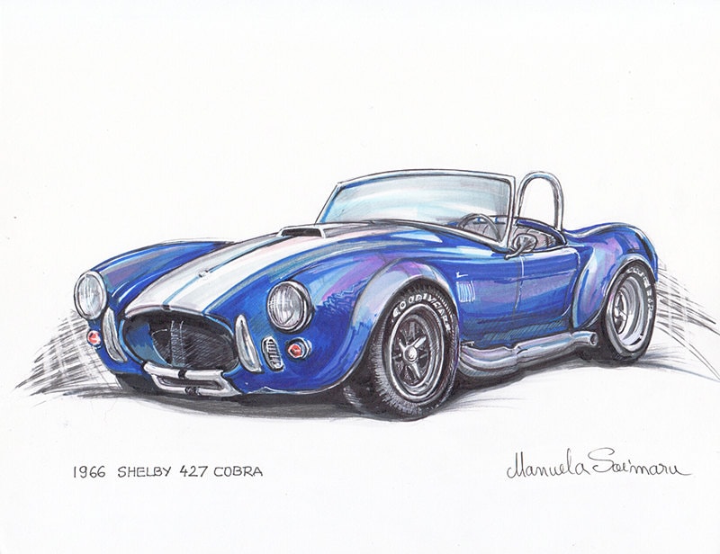 Cobra Azul Realista Pintura