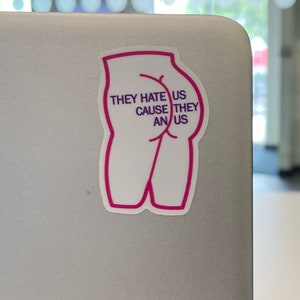 Humorous Adult Booty Sticker for Hydro Flasks, Laptops & Water Bottles - Feminist Body Positivity Decal