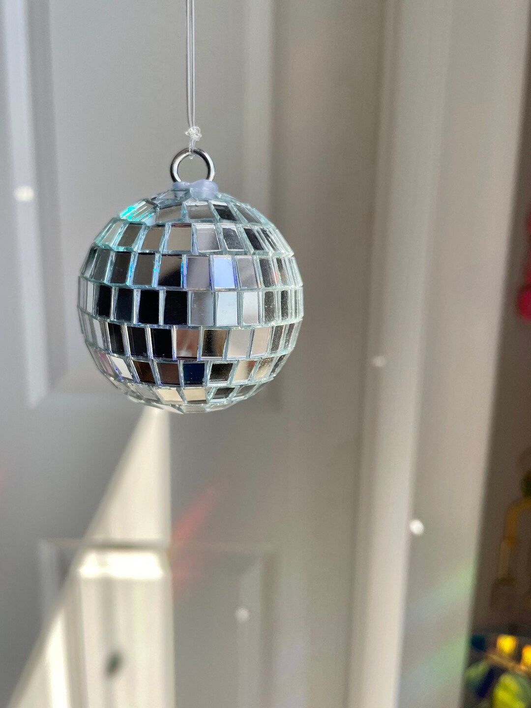 Hanging Disco Ball Small Disco Ball Decor Light Catcher Etsy