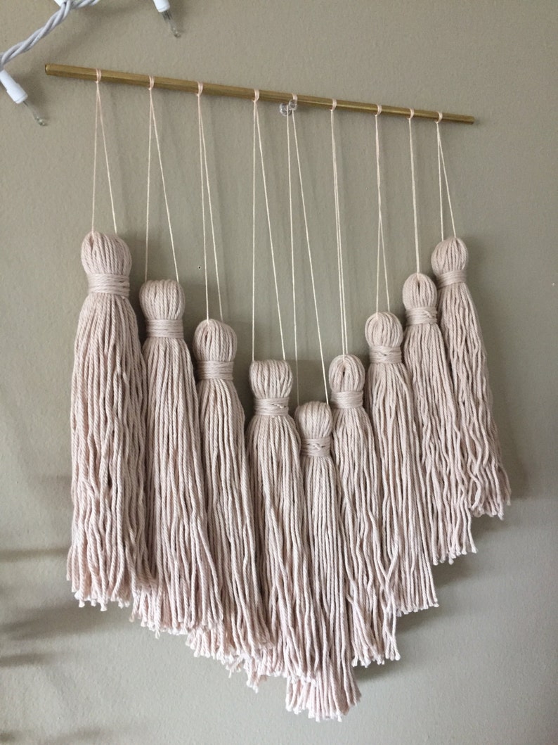 Tassel garland tassel wall hanging yarn tassels wall Etsy