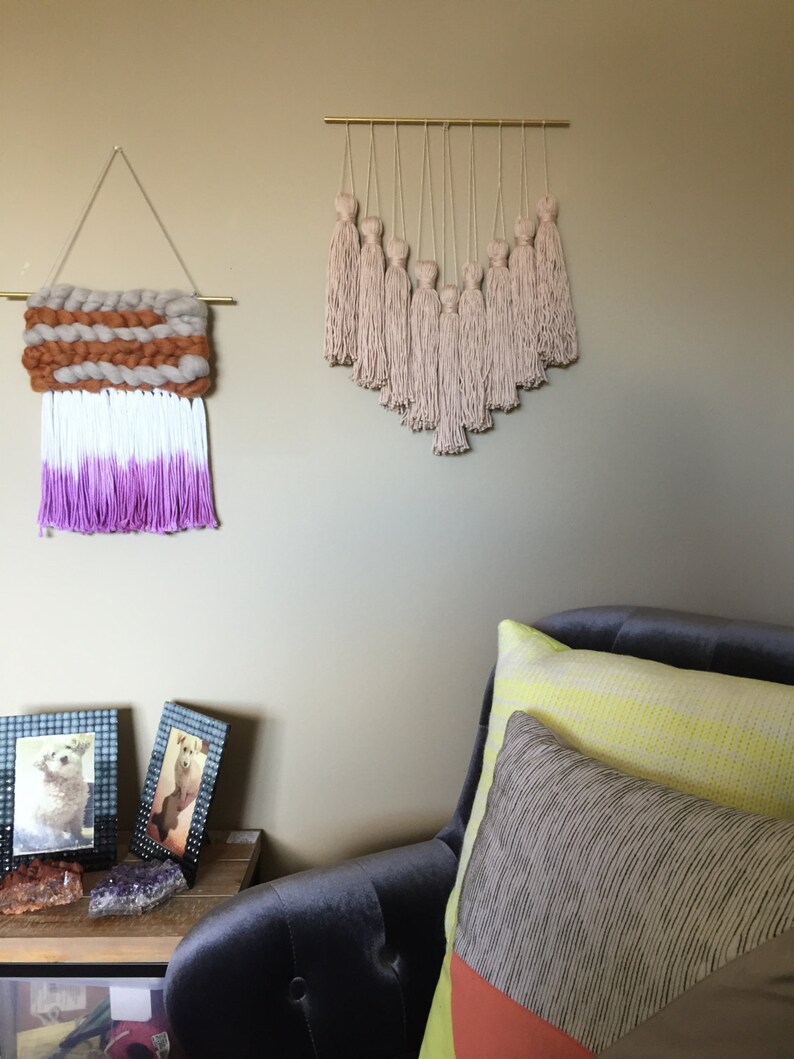 Tassel garland tassel wall hanging yarn tassels wall Etsy