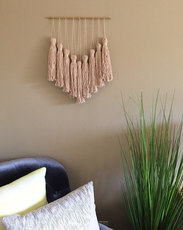 Tassel garland tassel wall hanging yarn tassels wall Etsy